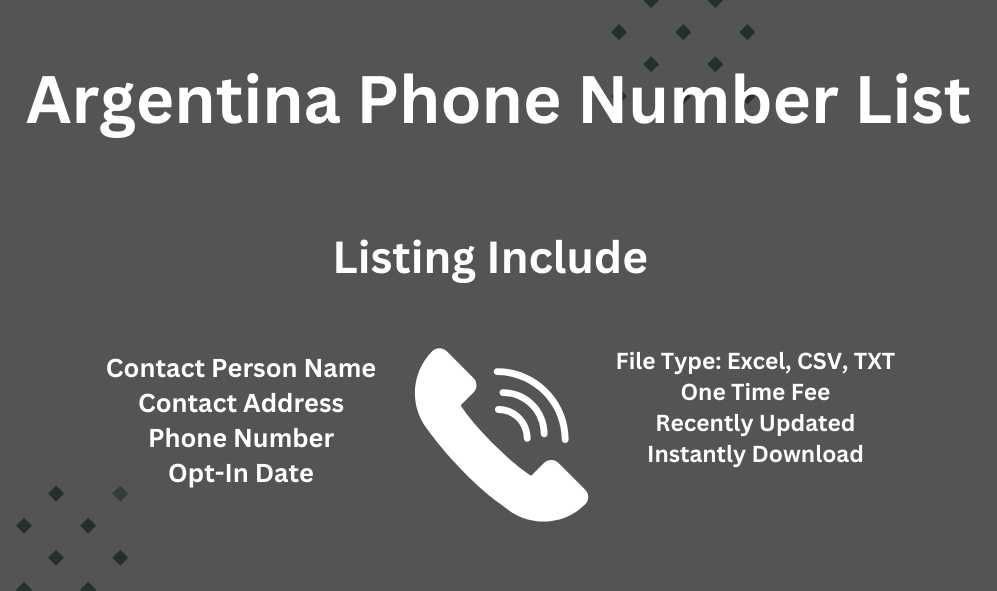 Argentina Phone Number List