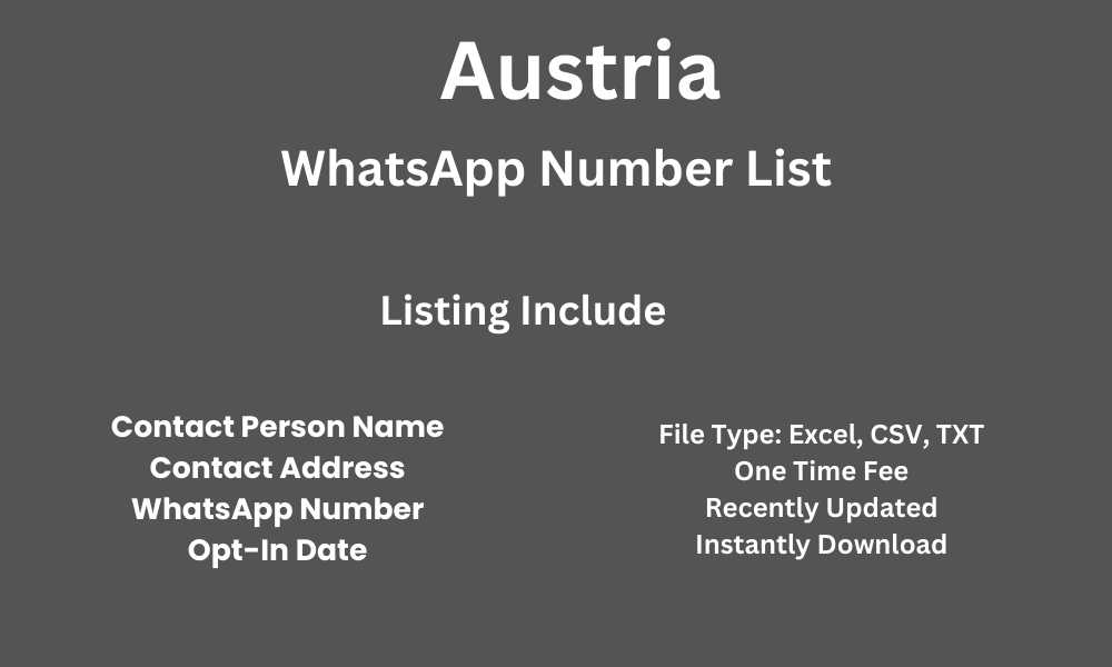 Austria WhatsApp Number List