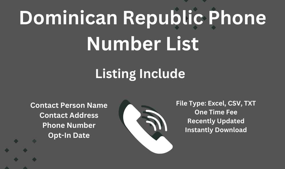 Dominican Republic Phone Number List