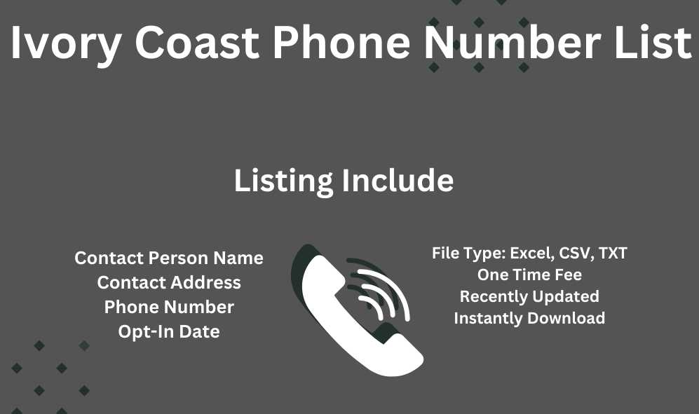 Ivory-Coast Phone Number List