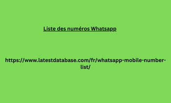 Liste des numéros Whatsapp