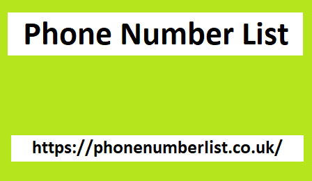 Phone Number List