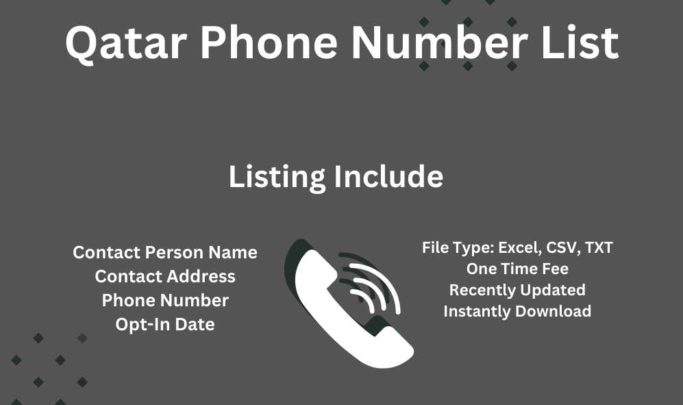 Qatar Phone Number List