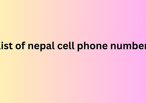 list of nepal cell phone number