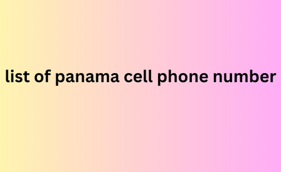 list of panama cell phone number