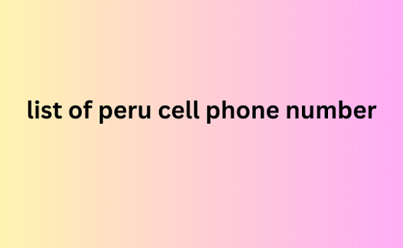 list of peru cell phone number