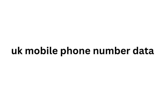 uk mobile phone number data