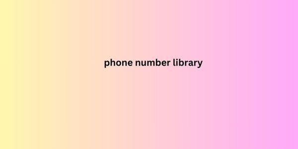 phone number library