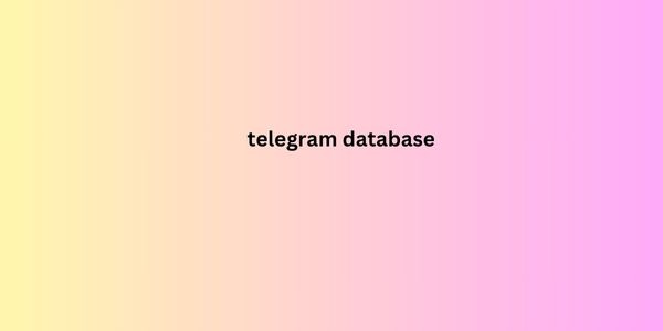 telegram database