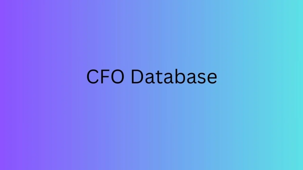 CFO Database