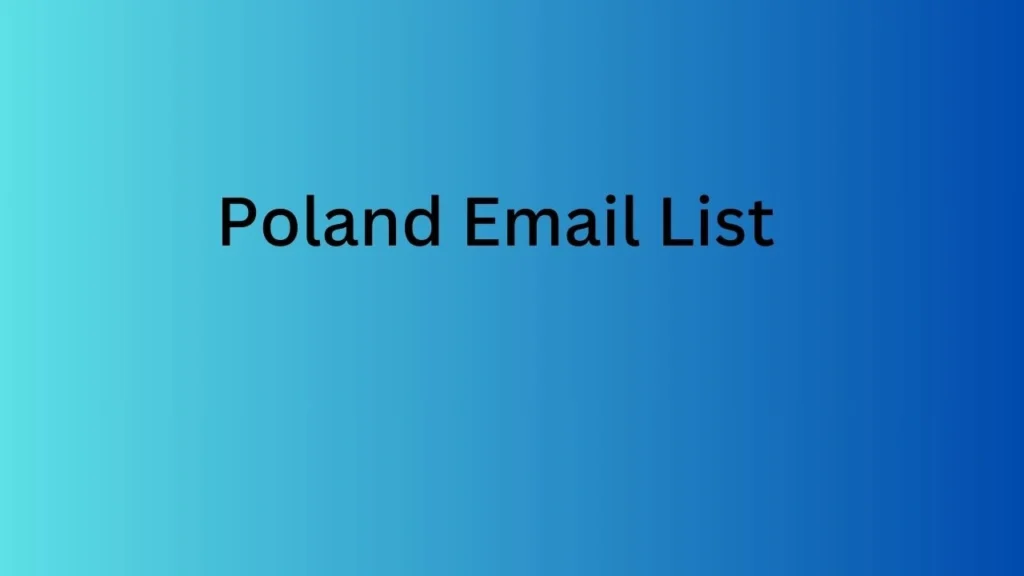 Poland Email List