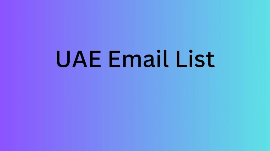 UAE Email List